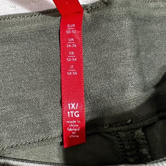 Spanx Soft Sage Stretch Twill Cropped Wide Leg Pants Size 1X / 1TG - Picture 8 of 9